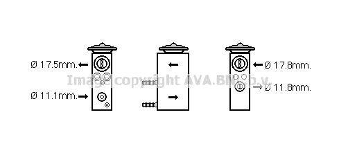 AVA QUALITY COOLING Расширительный клапан, кондиционер CN1276